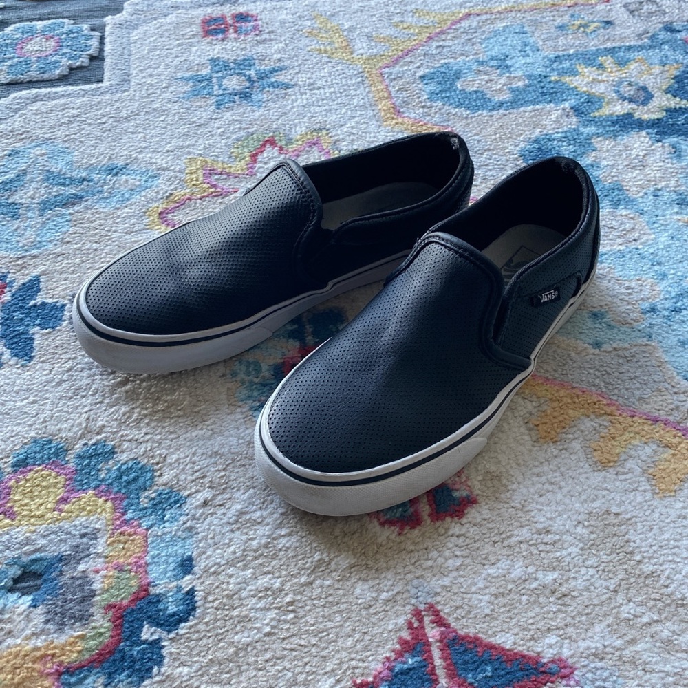 Vans perforated leather slip-ons